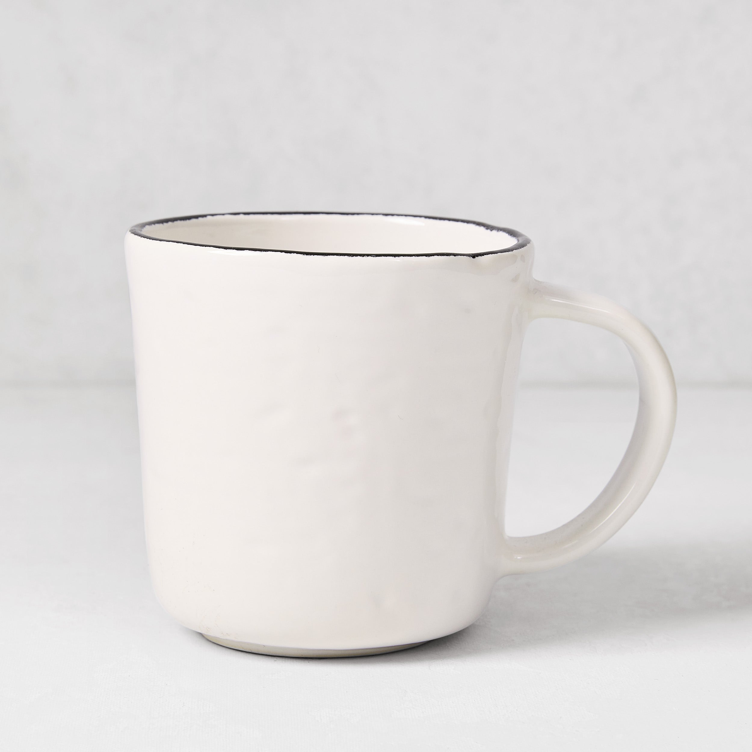 Diane Keaton + Hudson Grace Studio Black Rim Stoneware Mug Matceramica