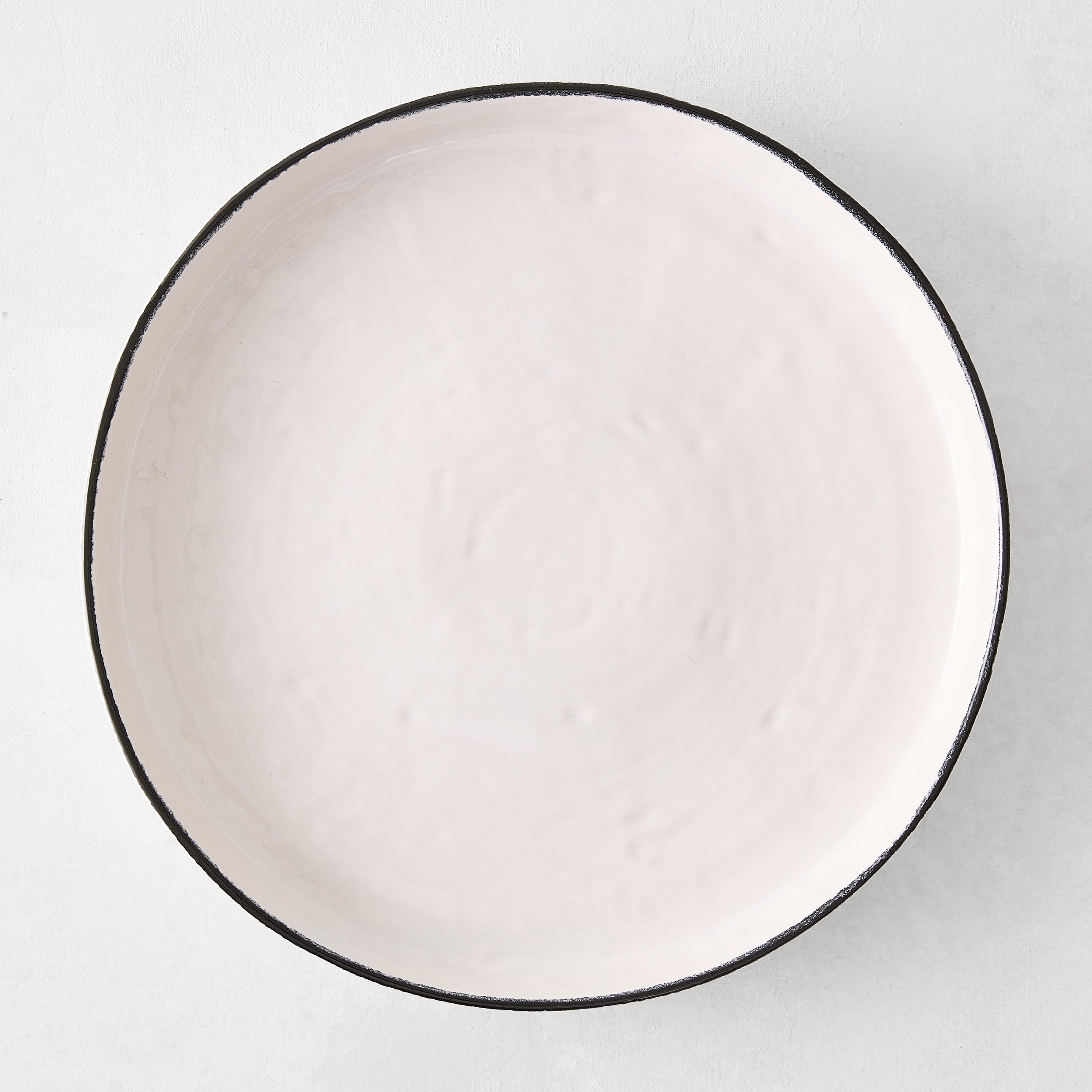 Diane Keaton + Hudson Grace Studio Black Rim Stoneware Dinner Plate Matceramica