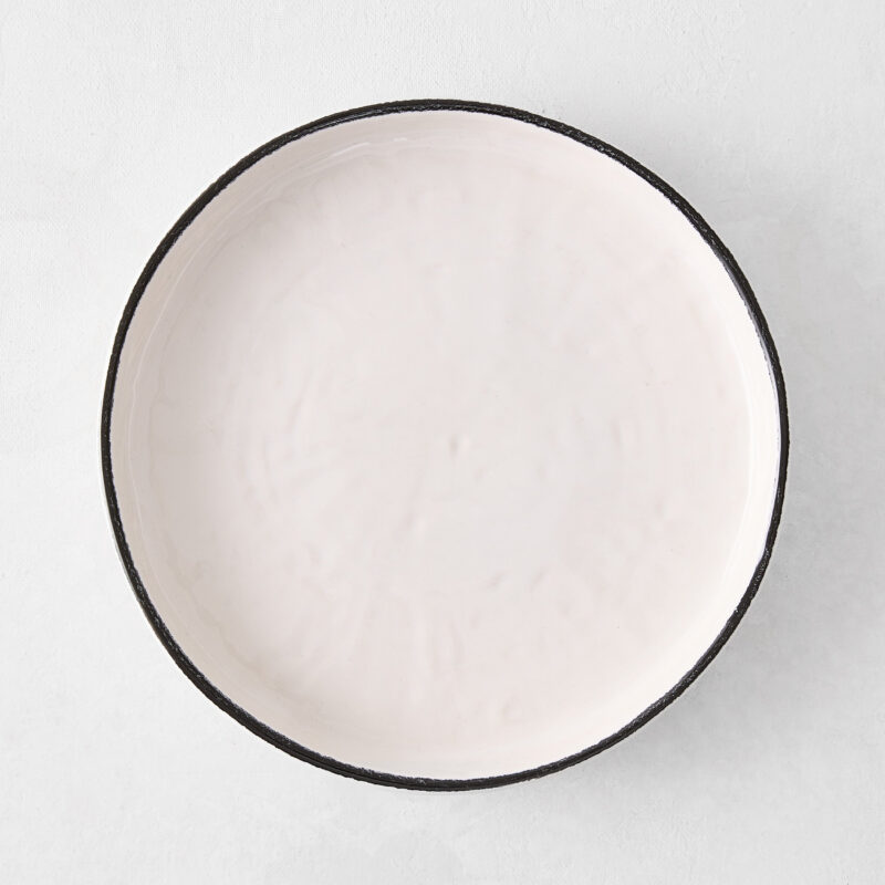 Diane Keaton + Hudson Grace Studio Black Rim Stoneware Salad Plate Matceramica