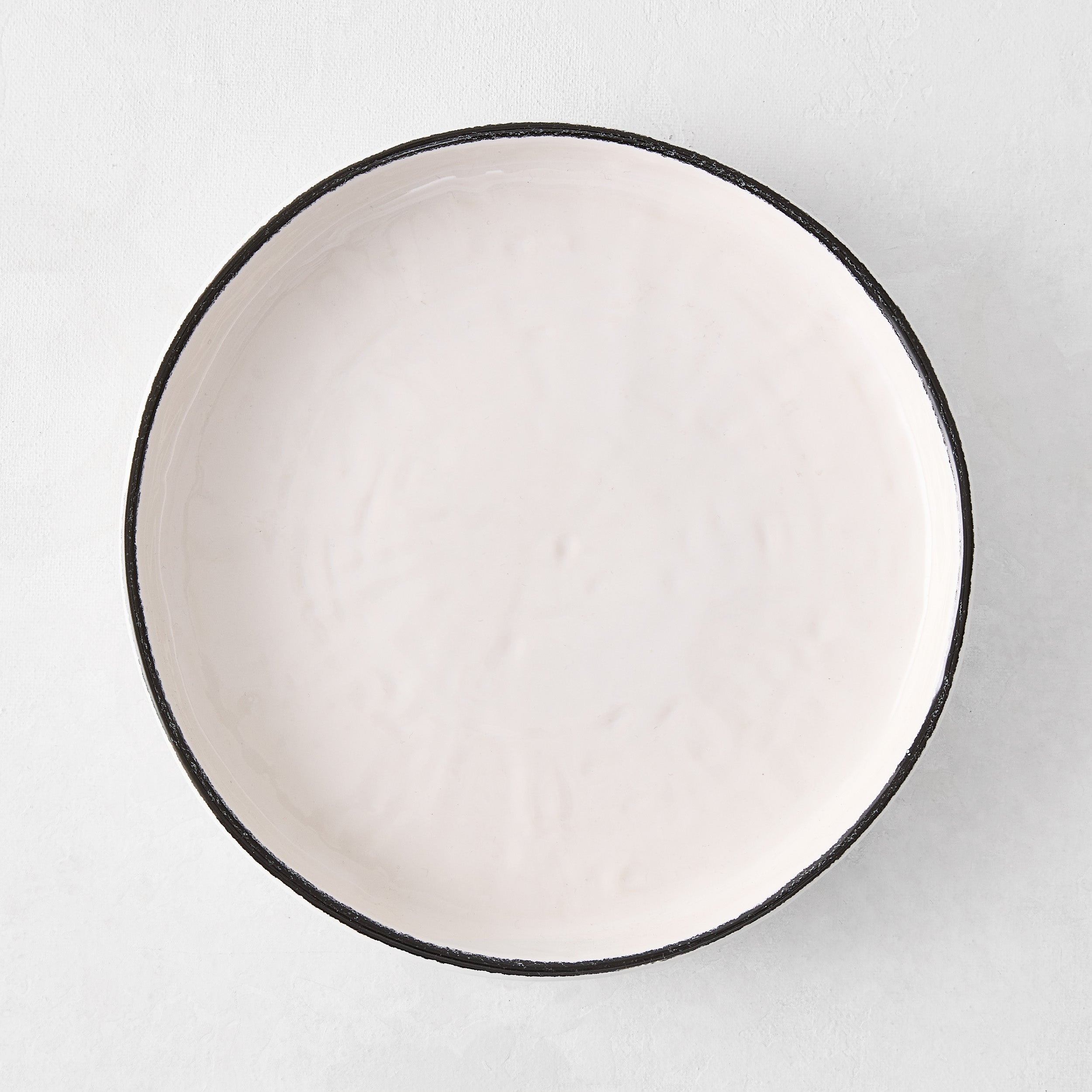Diane Keaton + Hudson Grace Studio Black Rim Stoneware Salad Plate Matceramica