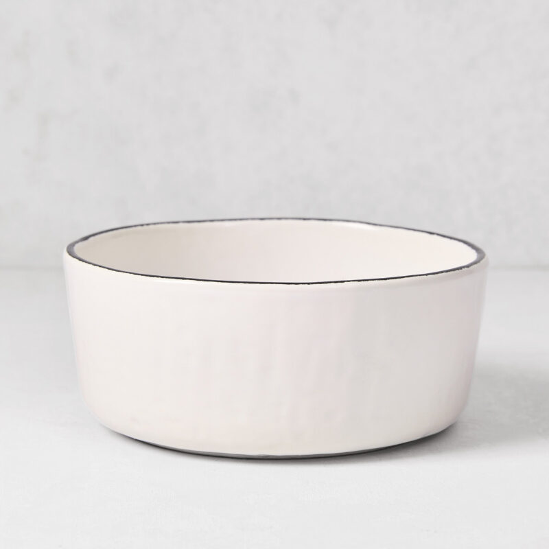 Diane Keaton + Hudson Grace Studio Black Rim Stoneware Bowl Matceramica