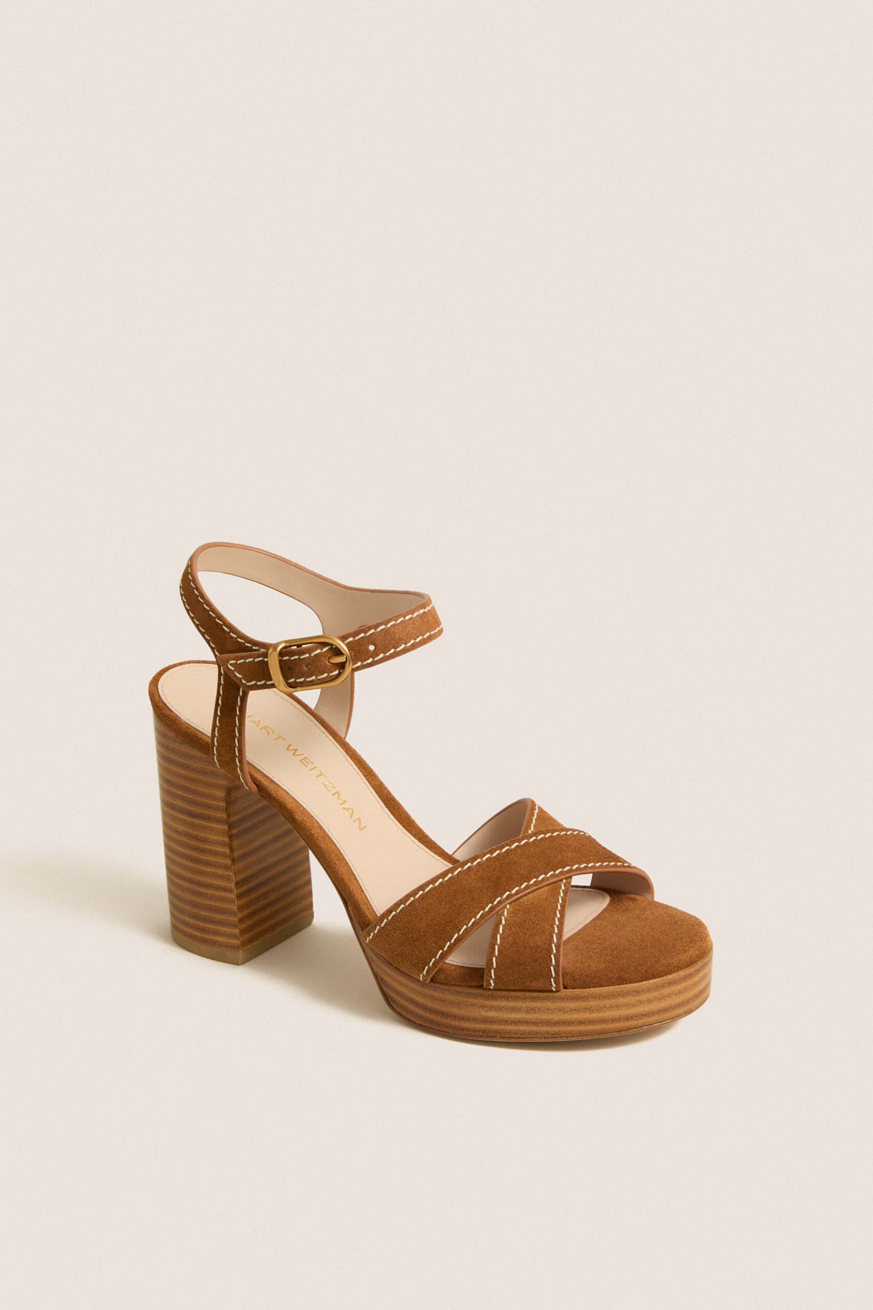 Doe Sport Suede Park Platform 85 Heels Stuart Weitzman