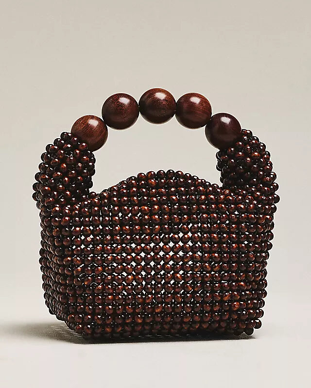 Dolce Vita Clover Wood Beaded Satchel Anthropologie