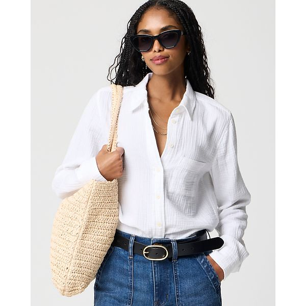 Double-gauze button-up shirt J.Crew Factory