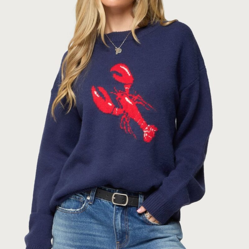 Edikted Don't Be Shellfish Knit Sweater