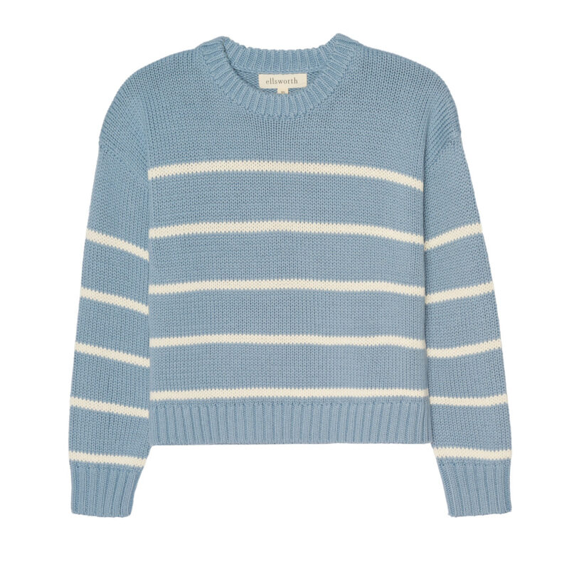Elena Crew in Denim and Ivory ellsworth+ivey