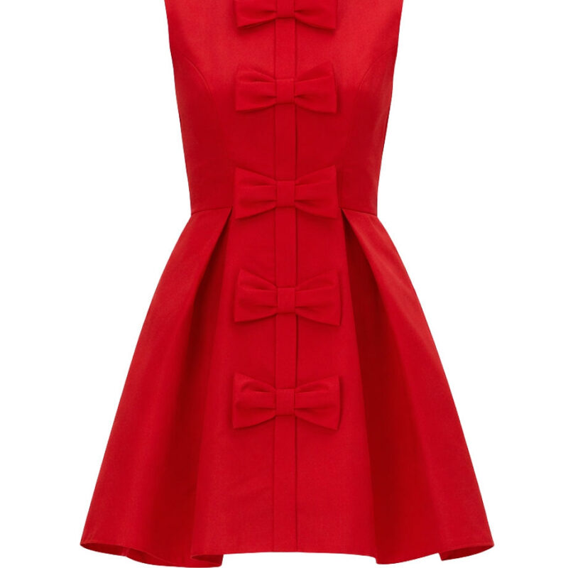 Eloise Silk Faille Mini Dress Alexia Maria Collection