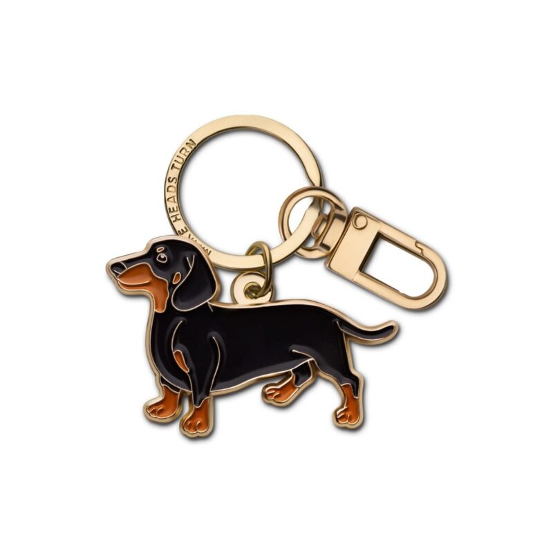 Enamel Keychain & Bag Charm Dachshund