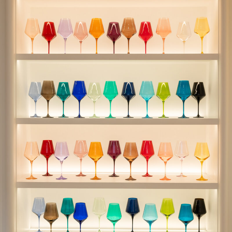 Estelle Colored Wine Stemware - Set of 6 {Custom Set}