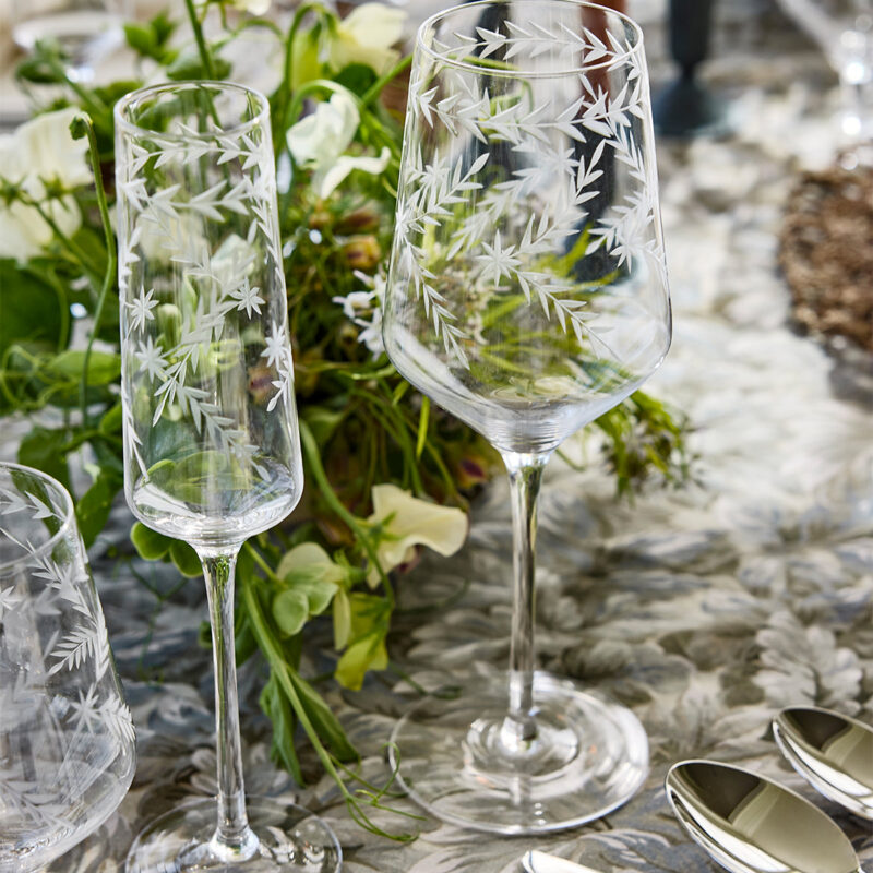 Etched Wine Glass (Set of 4) McGee & Co