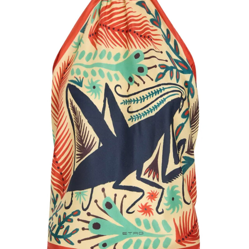 Etro Insect Print Halterneck Top Item 36450130.Aspx