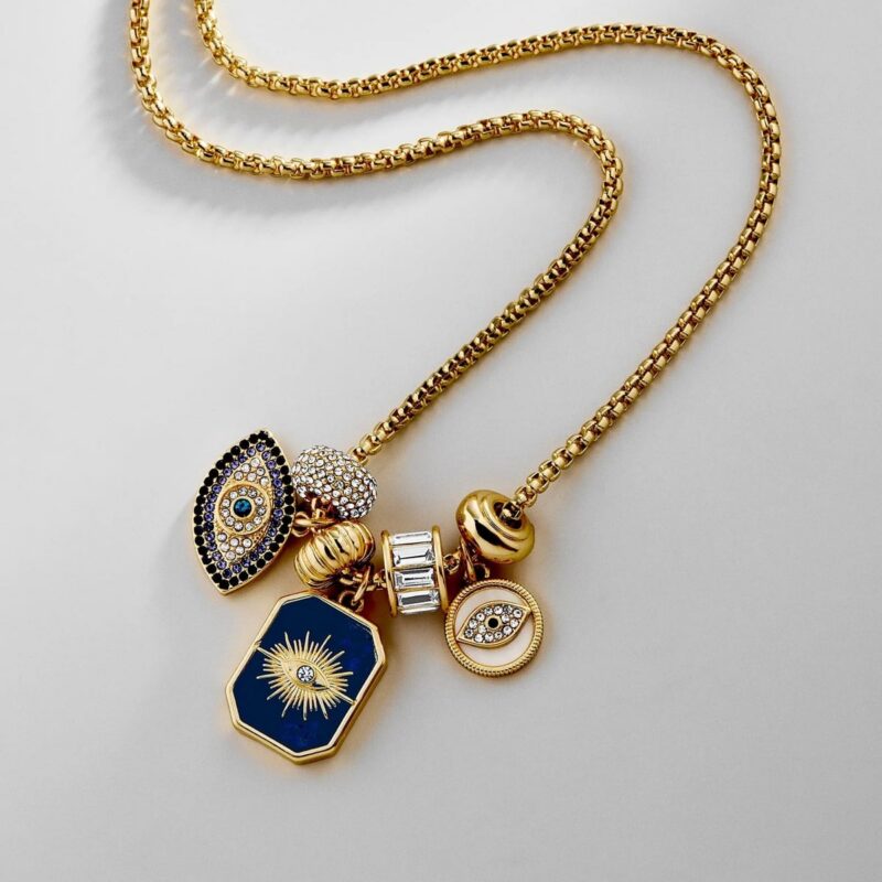 Evil Eye Charm Necklace - Lapis Evil Eye BaubleBar