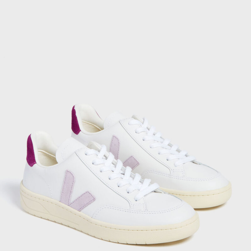 Extra White Parme Magenta V-12 Sneakers VEJA