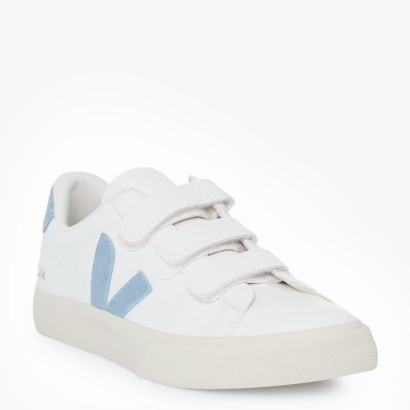 Extra White Steel Blue Recife Logo Sneakers VEJA