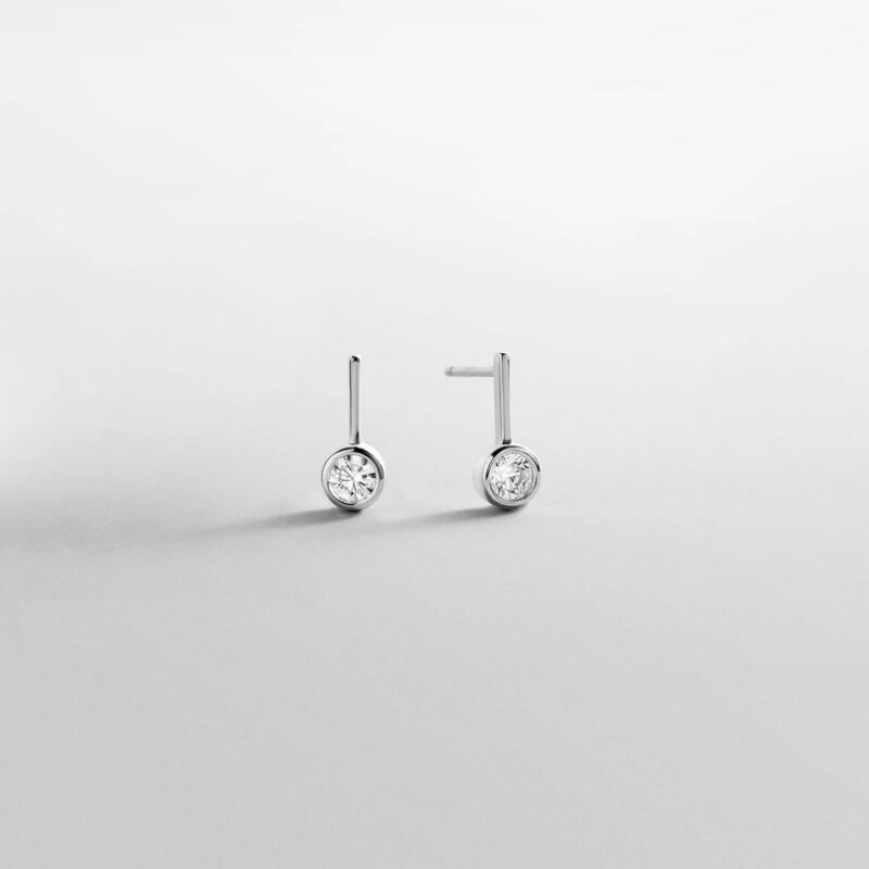 Fallon Sterling Silver Bezel Earrings - Silver BaubleBar