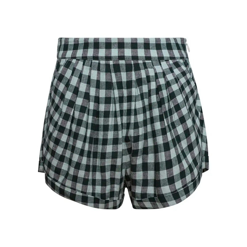 Faye Short in Hamilton Check Hunter bell