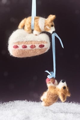 Felt Pastry Animal Ornament