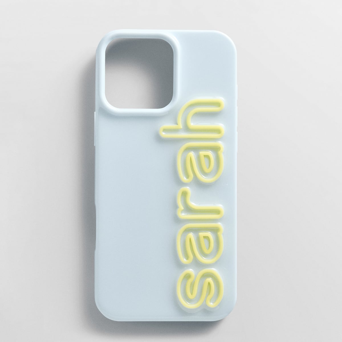 Fine Line Custom iPhone Case - Baby Blue/Butter Yellow BaubleBar