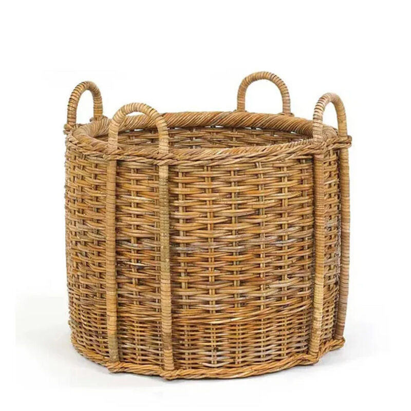 French Country Fireplace Basket Memoire Design