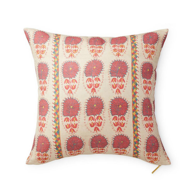 Fuchsia Daisy Suzani Euro Pillow St. Frank
