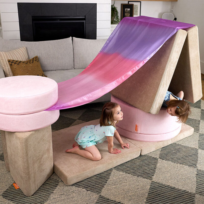 Giant Playsilk in Blossom Nugget Couch