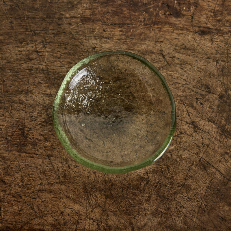 glass salt dish