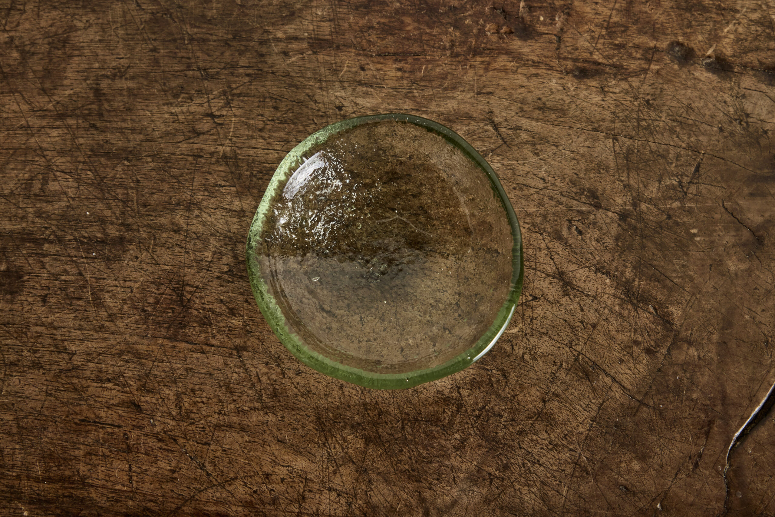 glass salt dish