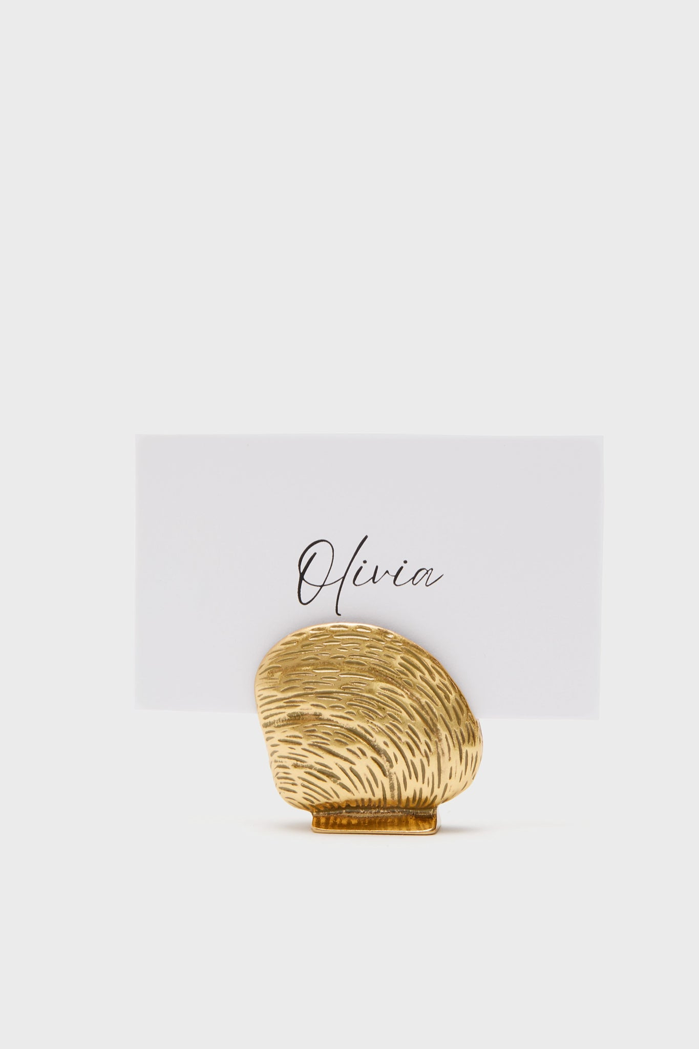 Gold Clam Shell Place Card Holders Set of 4 Tuckernuck Home