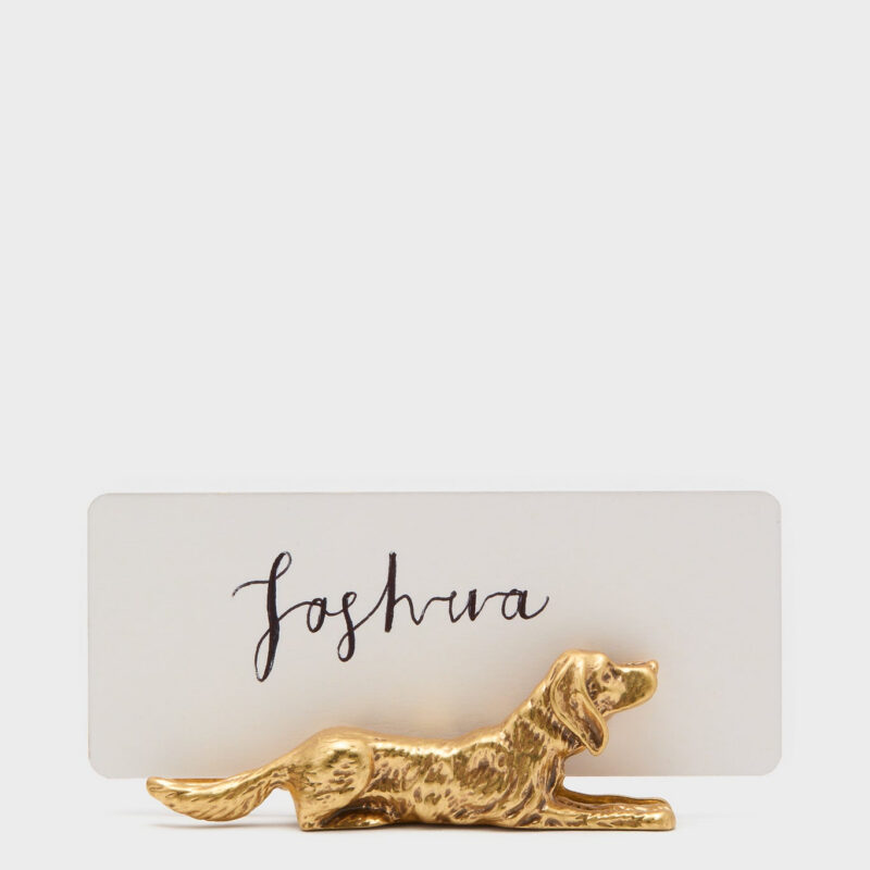 Gold Dog Place Card Holders Set of 4 Tuckernuck Home