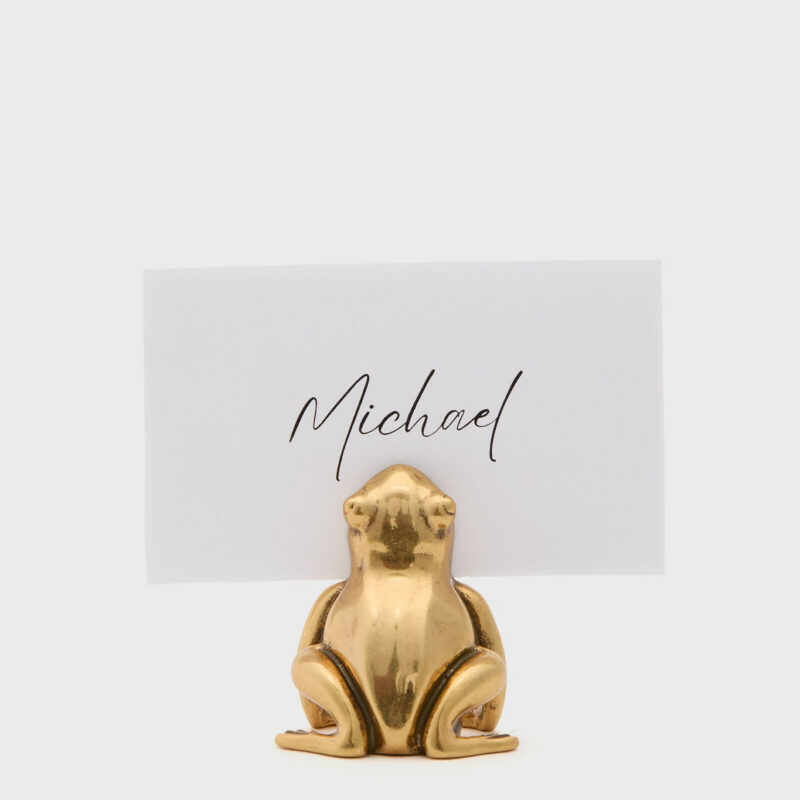 Gold Frog Place Card Holders Set of 4 Tuckernuck Home