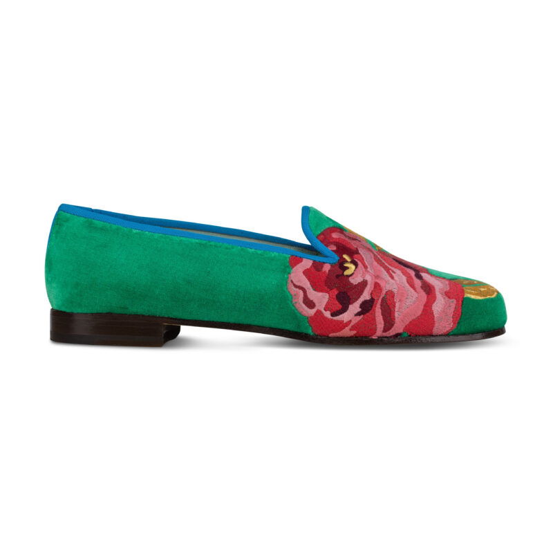 Grace Rose Emerald Slipper Stubbs & Wootton