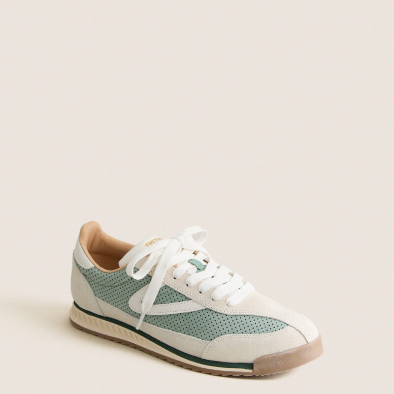 Green and Grey Rawlins Suede Sneakers Tretorn