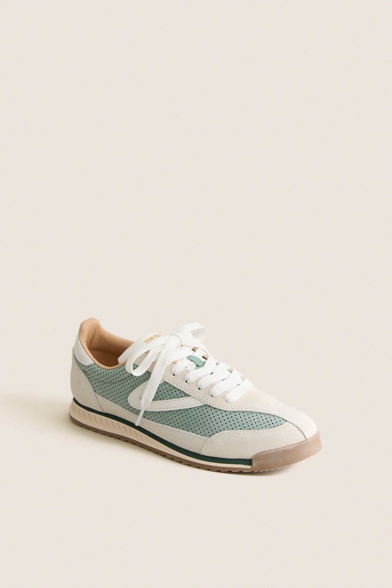 Green and Grey Rawlins Suede Sneakers Tretorn