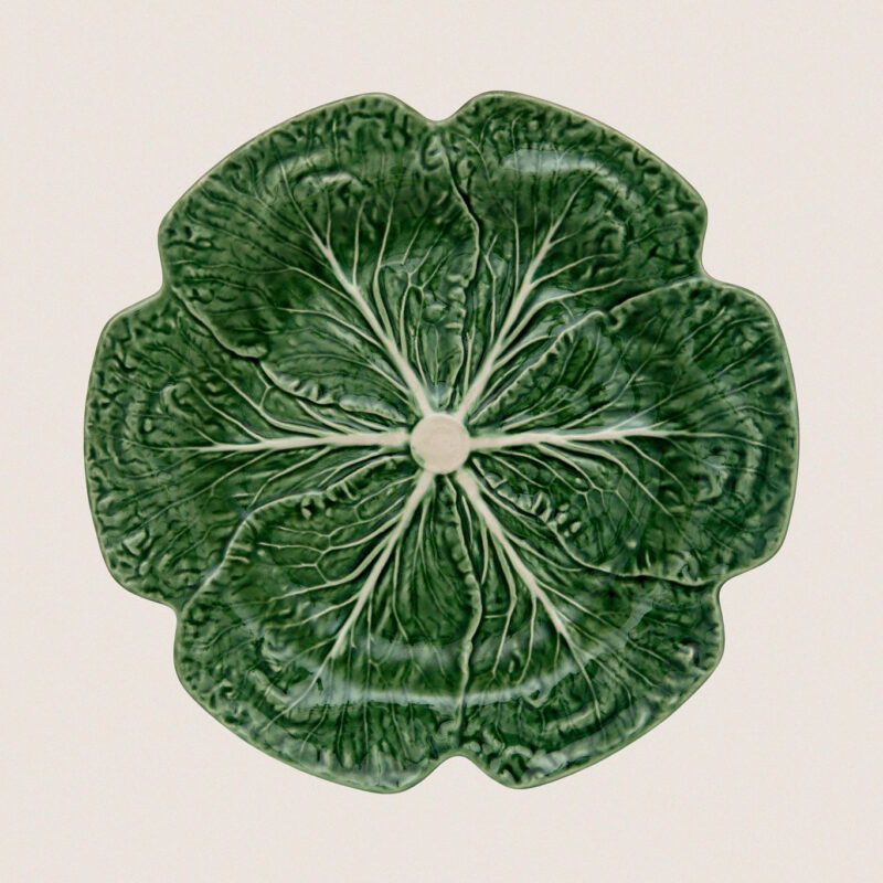 Green Cabbage Charger Plate Bordallo Pinheiro