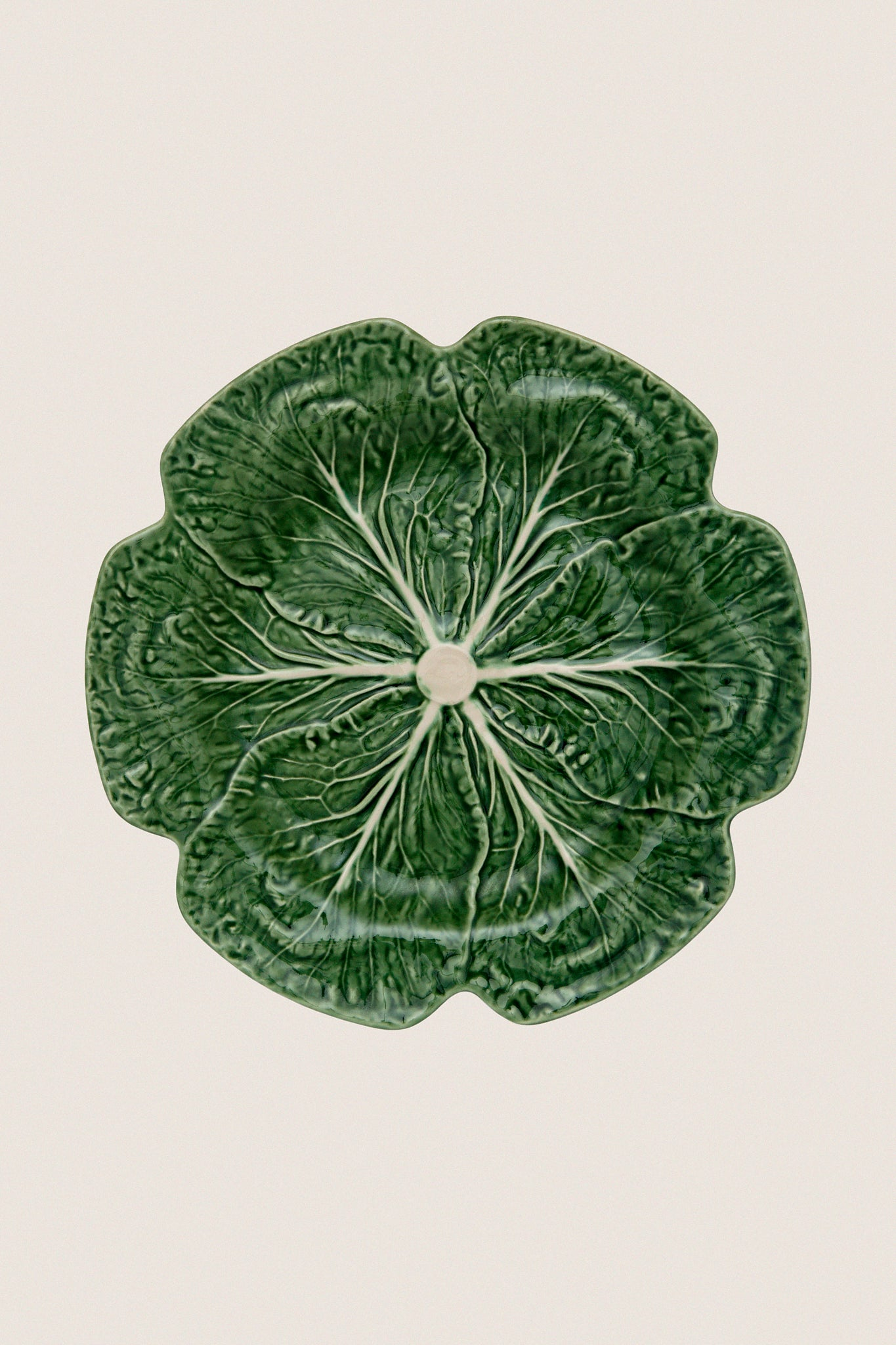 Green Cabbage Charger Plate Bordallo Pinheiro