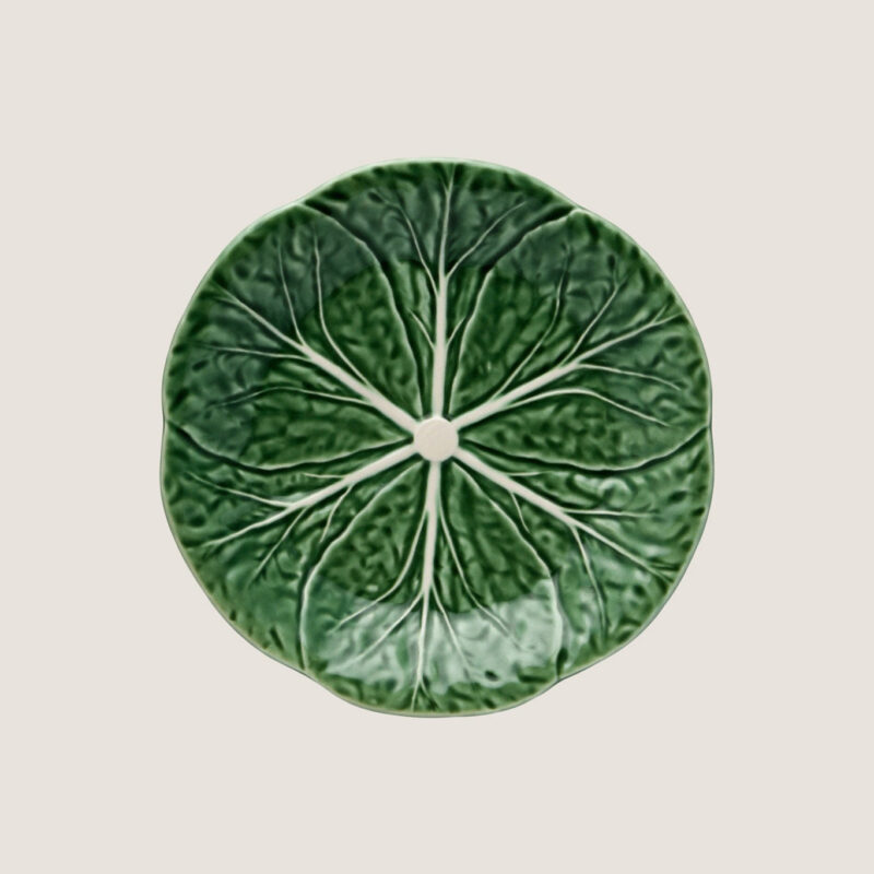 Green Cabbage Fruit Plate Bordallo Pinheiro