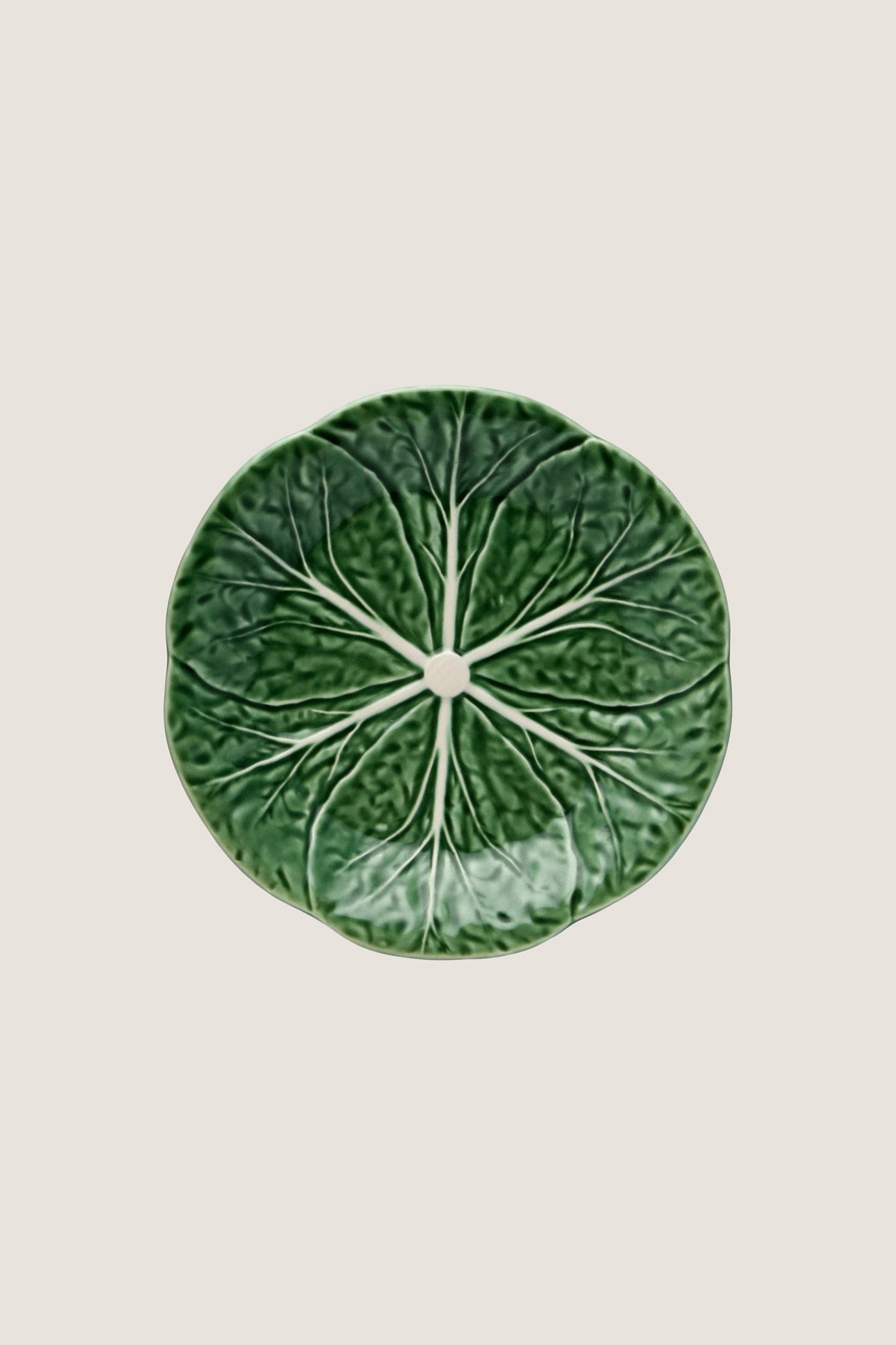 Green Cabbage Fruit Plate Bordallo Pinheiro