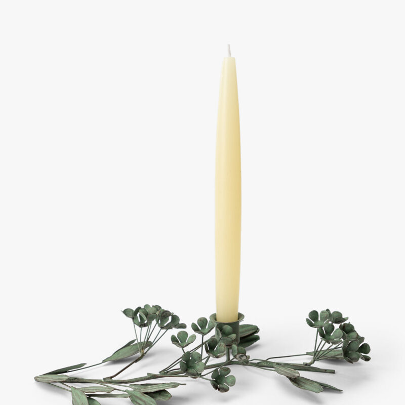 Green Floral Taper Holder McGee & Co