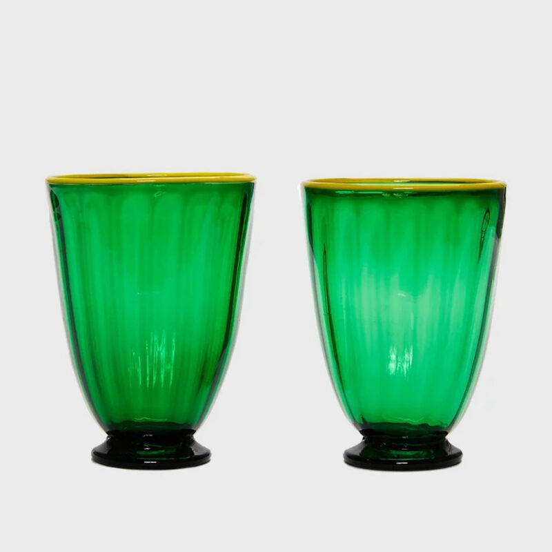 Green Rainbow Glasses (Set of 2) La DoubleJ