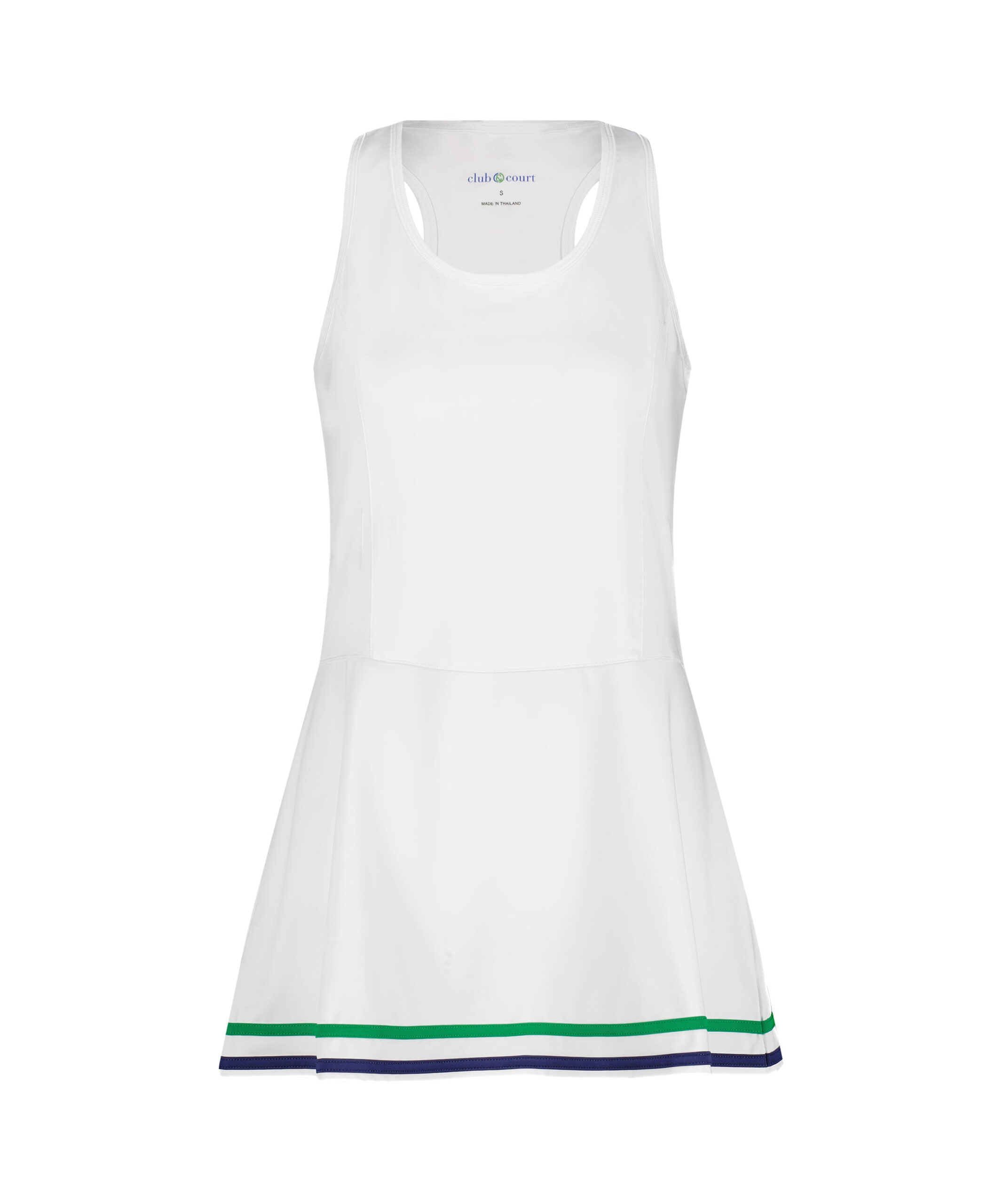 Hadley Dress in White Club and Court