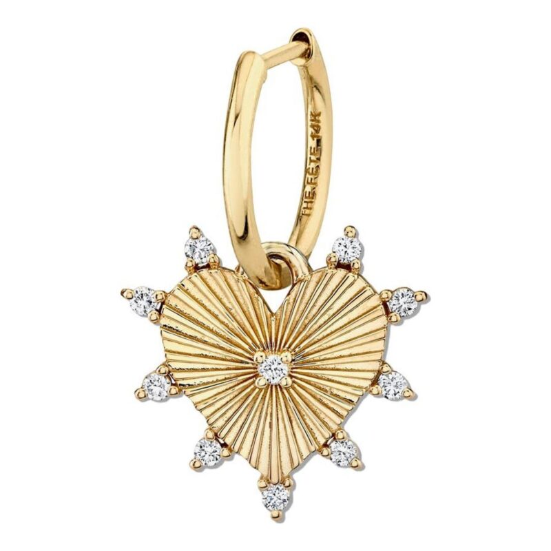 Halo Heart Earring Petite The Fête