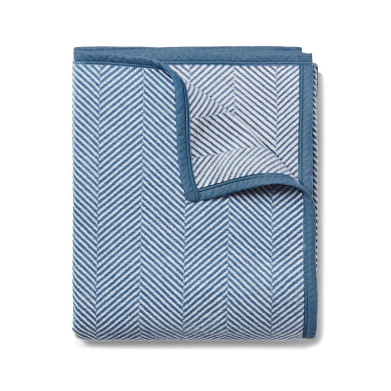 Harborview Herringbone Cornflower Blanket ChappyWrap