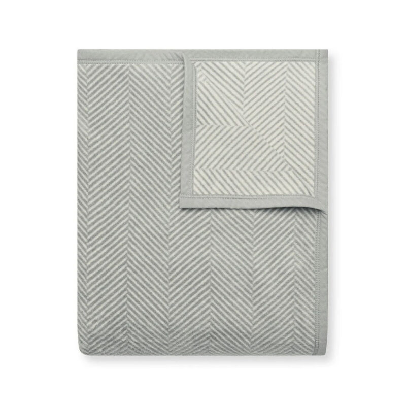 Harborview Herringbone Light Grey Blanket ChappyWrap