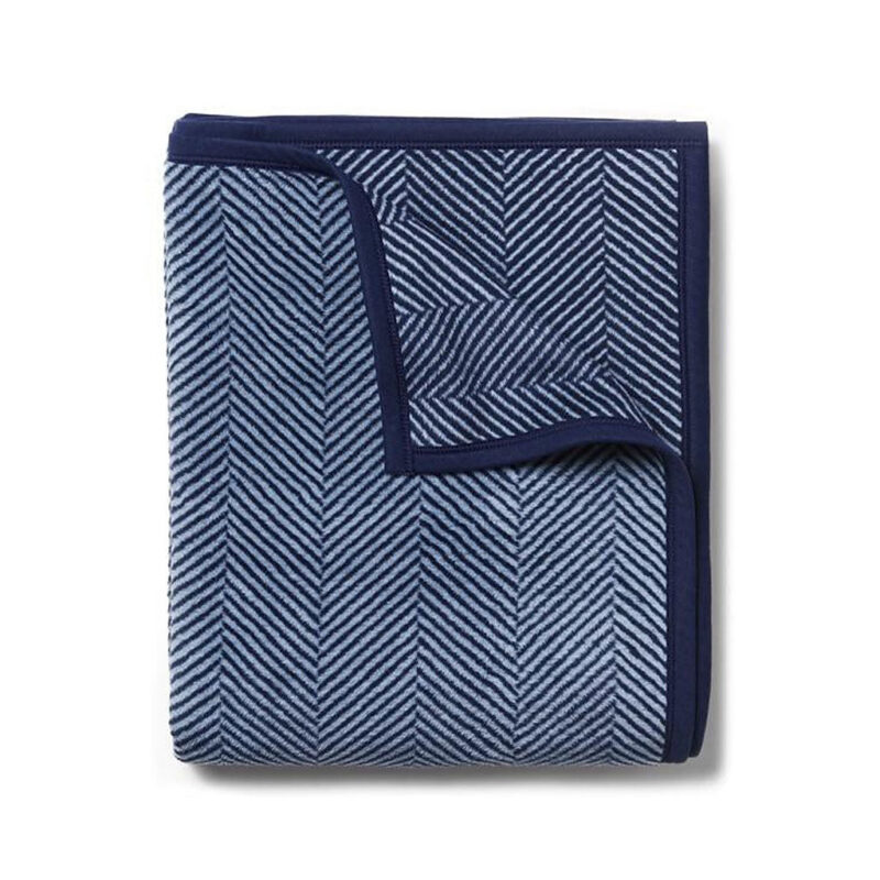 Harborview Herringbone Navy Original Blanket ChappyWrap