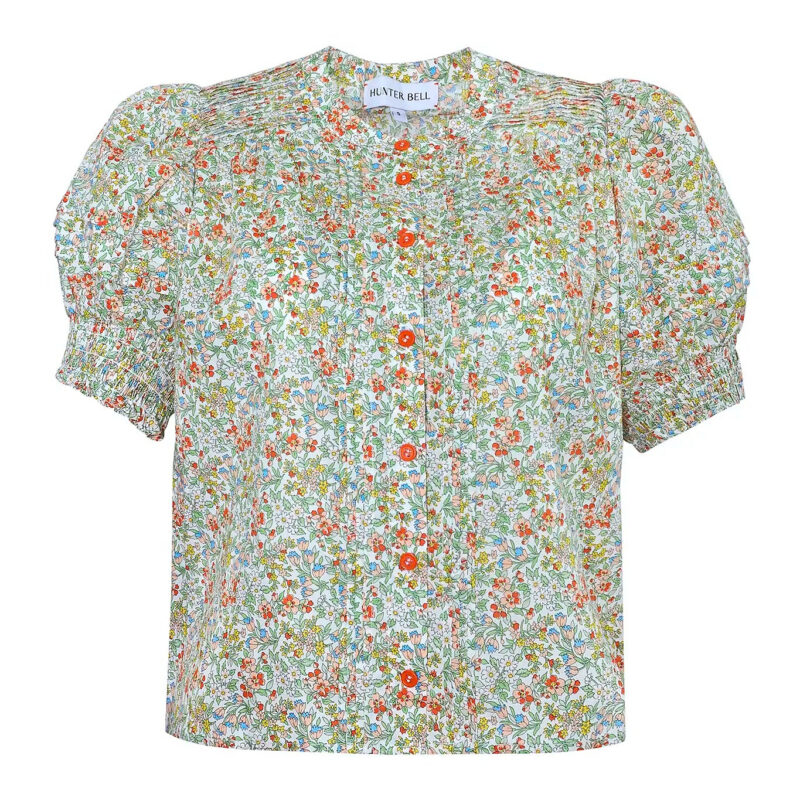 Hartley Top in Coral Multi Hunter bell