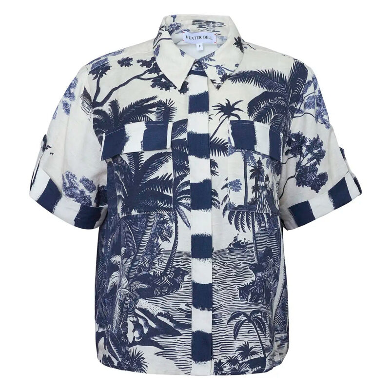 Hawkins Top in Bermuda Toile Hunter bell