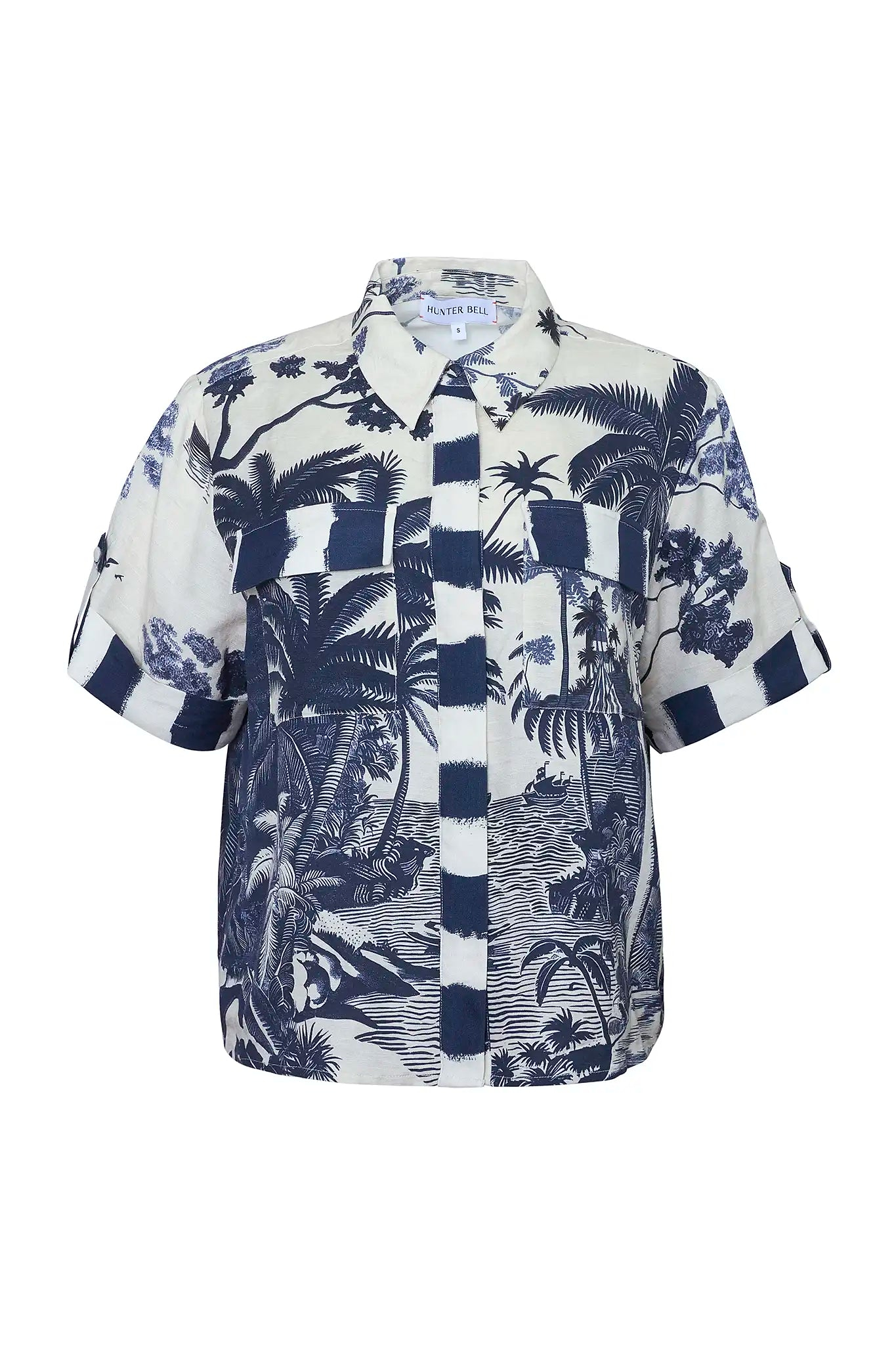 Hawkins Top in Bermuda Toile Hunter bell