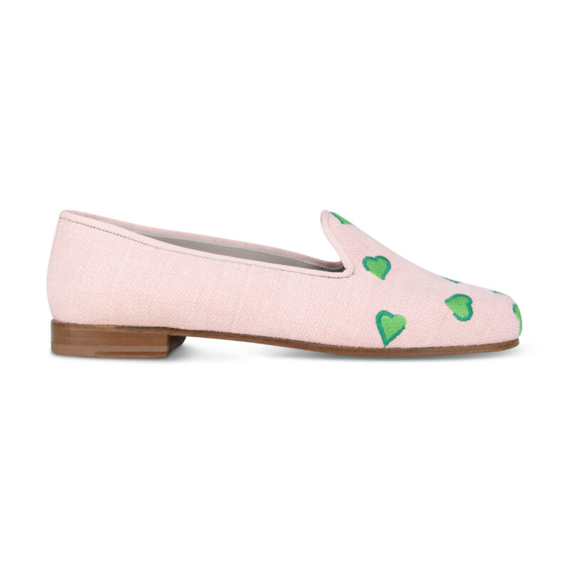 Hearts Bloom Linen Slipper Stubbs & Wootton