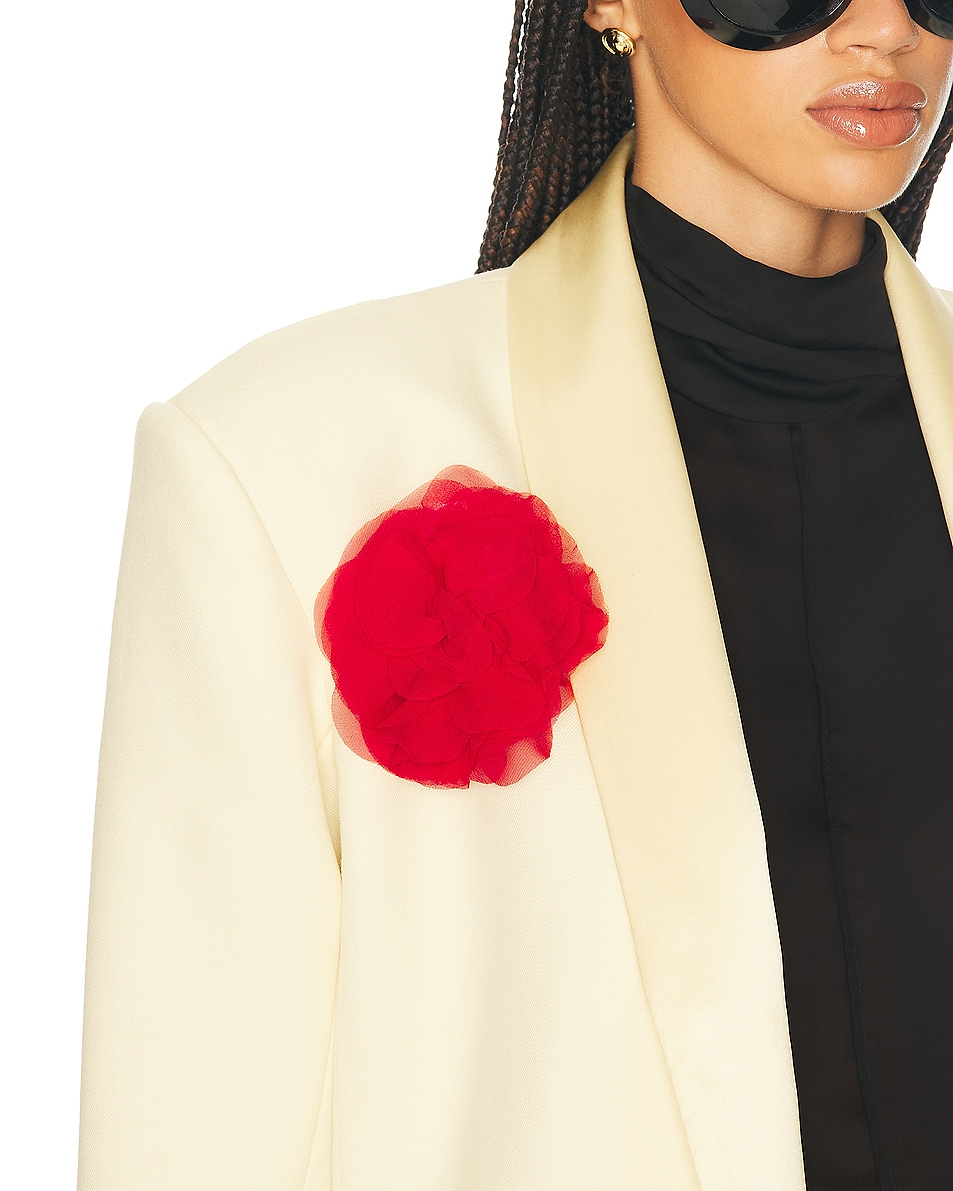HELSA Red Silk Flower Pin