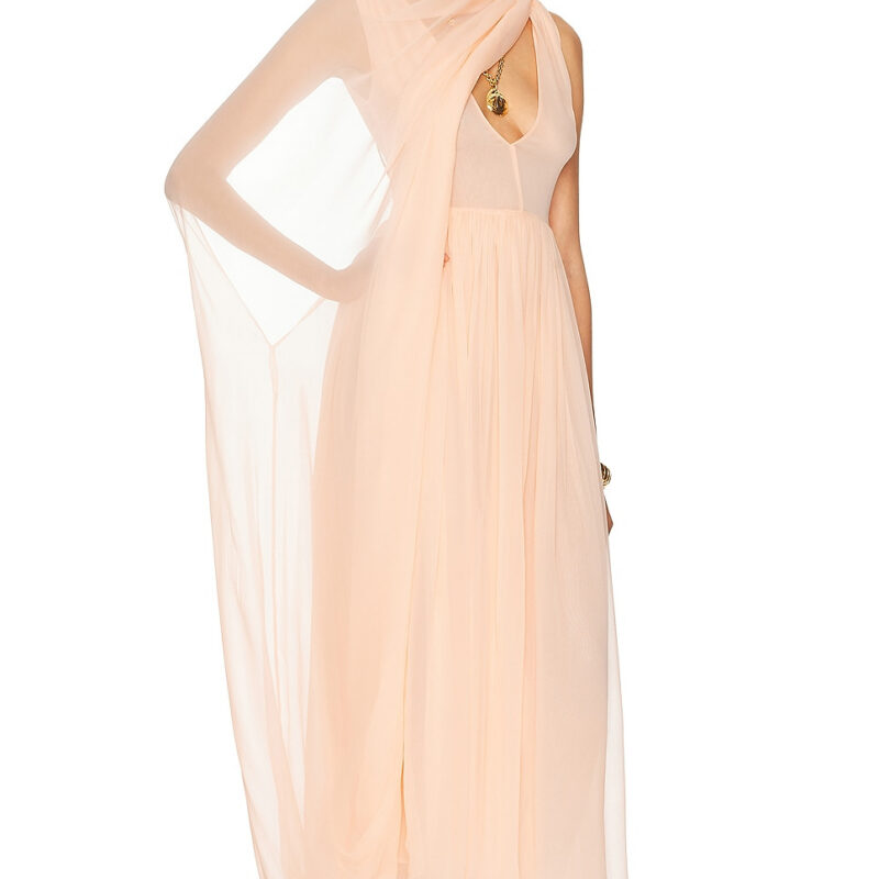 HELSA The Sabine Dress In Silk Chiffon